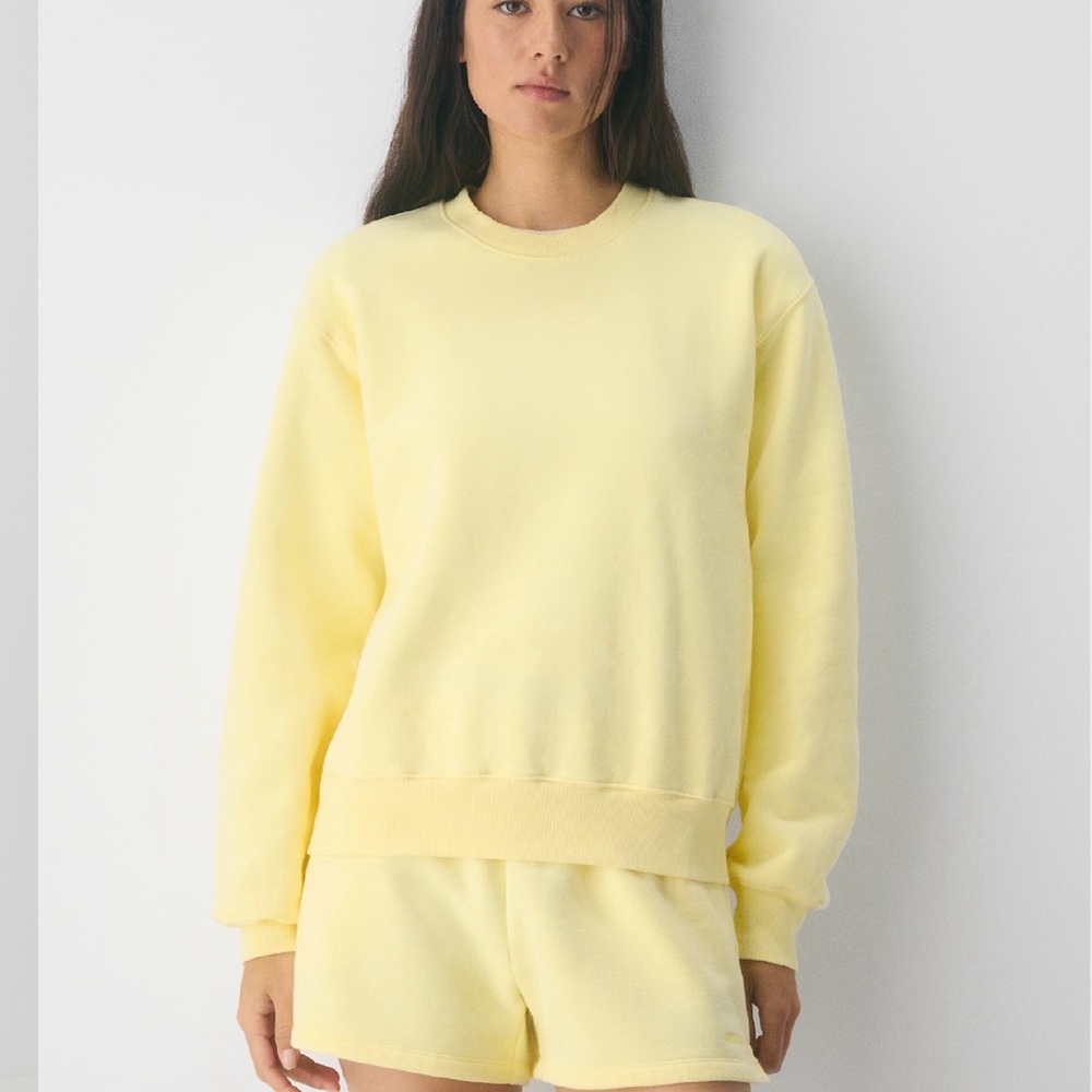 Aritzia TNA lime green Crewneck Sweatshirt